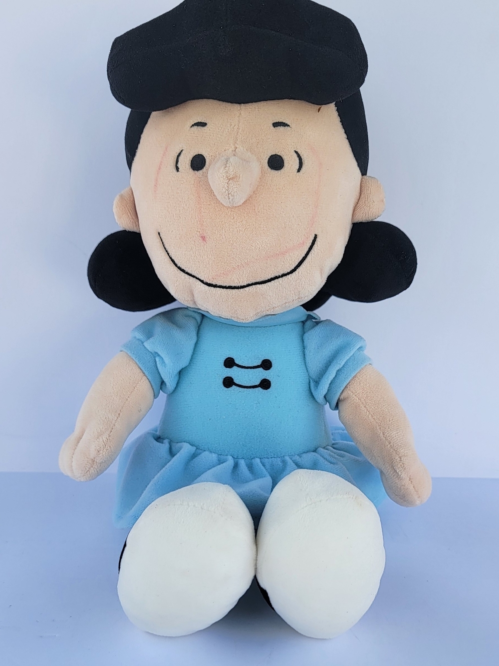 Peanuts Lucy Plush Doll in Light Blue Dress - Soft Kids Toy